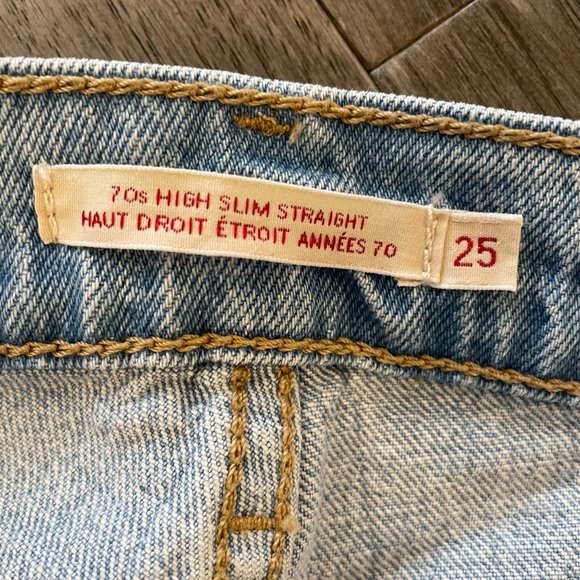 Levis 70's High Slim Straight Size 25 - Picture 4 of 7